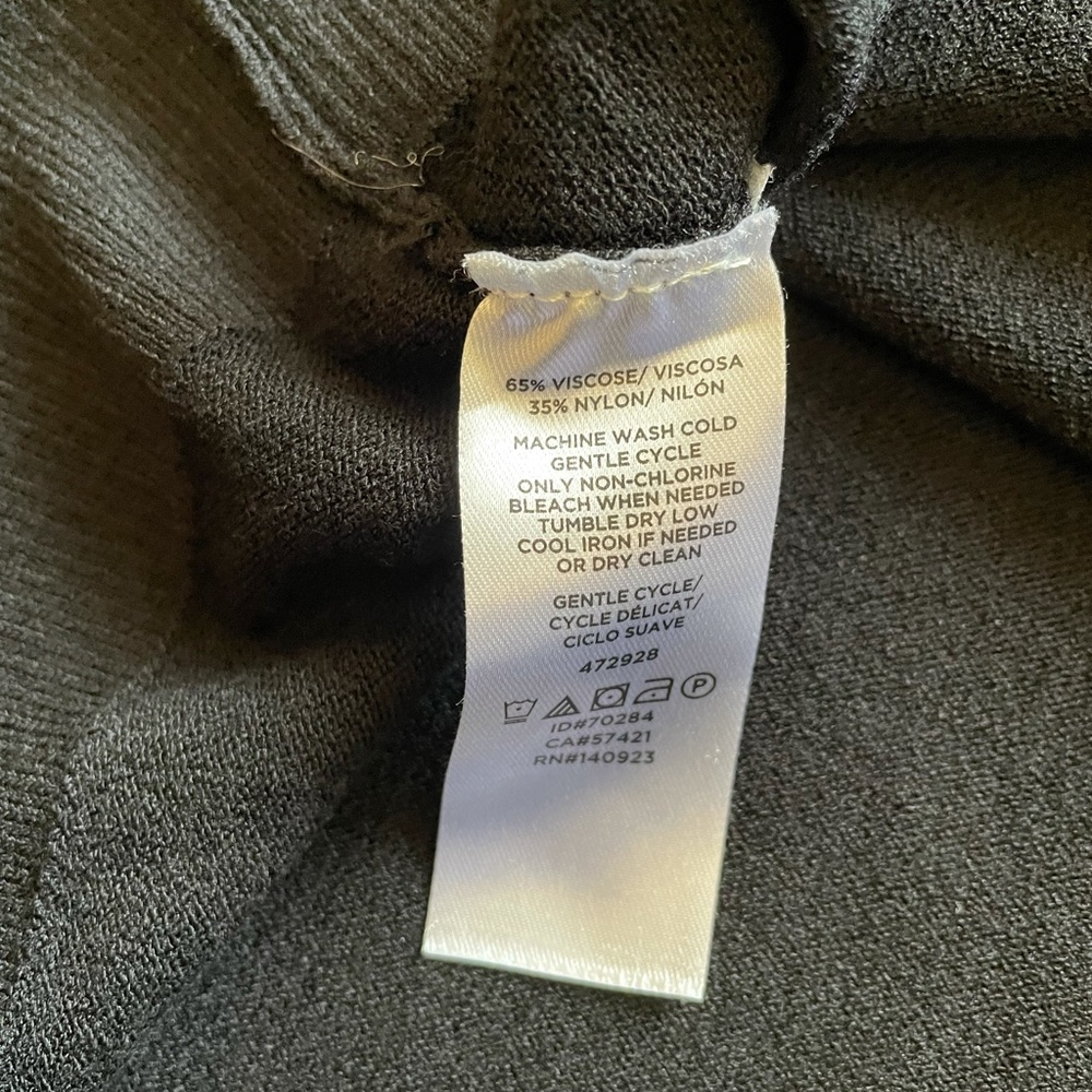 LOFT Short Sleeved Knit Top with Cute Collar Tie Detail - Picture 5 of 5